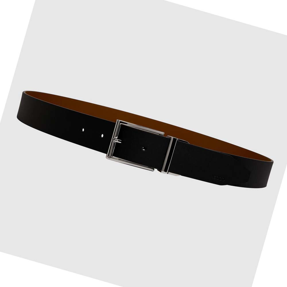 Men's Ecco Italian Reverse Belts Brown | Canada 813YXF